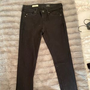 Black AG Super Skinny Jeans